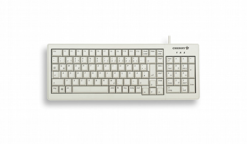 Cherry XS G84-5200 USB+PS/2 QWERTY Английский Серый клавиатура