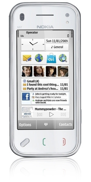 Nokia N97 mini White smartphone