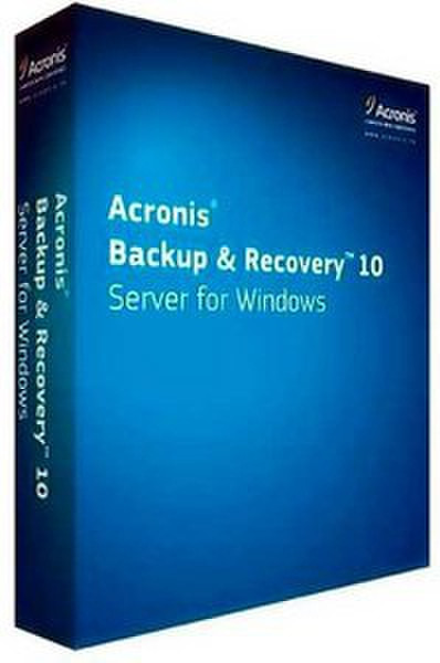 Acronis Backup & Recovery 10 Server for Windows, EDU