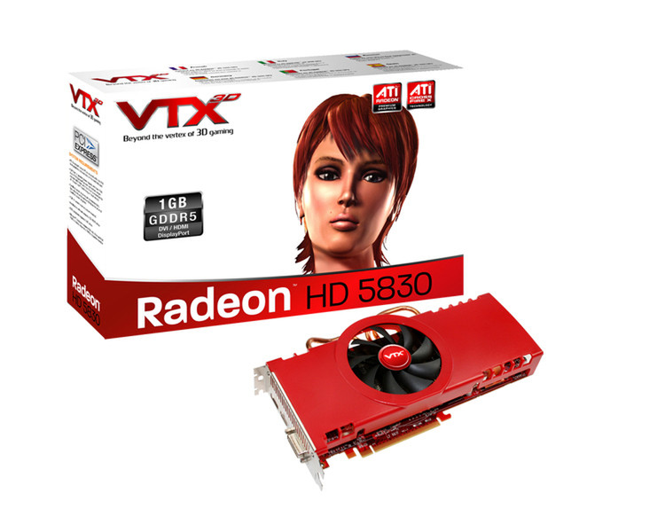 VTX3D VX5830 1GBD5-DH 1GB GDDR5 graphics card