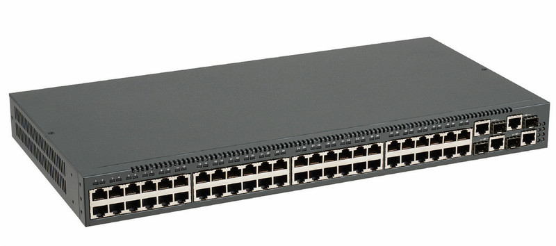 SMC SMC6152L2 UK Managed Power over Ethernet (PoE) Black network switch