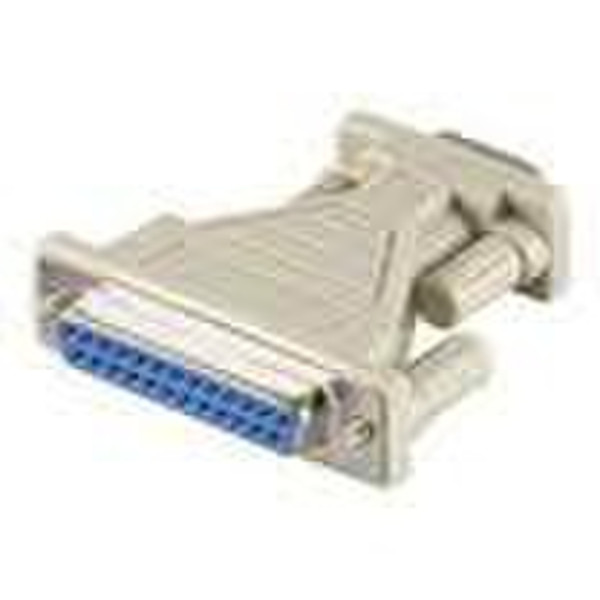 Microconnect ADA925F DB9 M DB25 F White cable interface/gender adapter