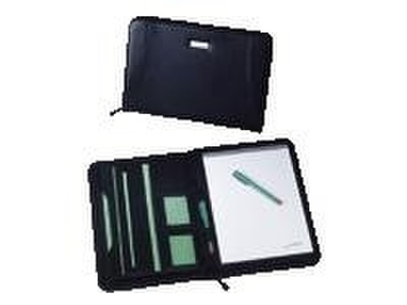 Rillstab Writing case Excellent Leather Black personal organizer