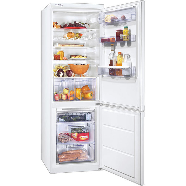 Zanussi ZRB634FW Отдельностоящий Белый холодильник с морозильной камерой
