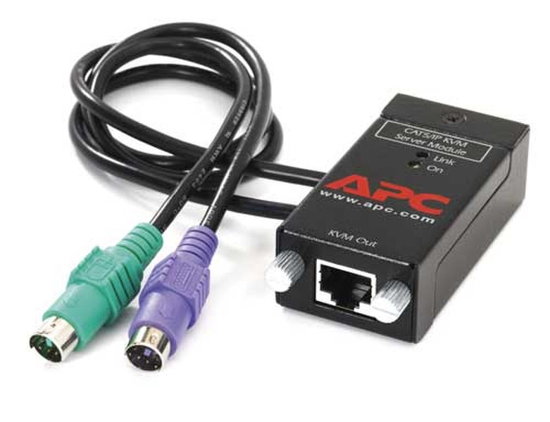 APC CAT5/IP KVM PS/2 Server Module (SM) 0.234m Black KVM cable