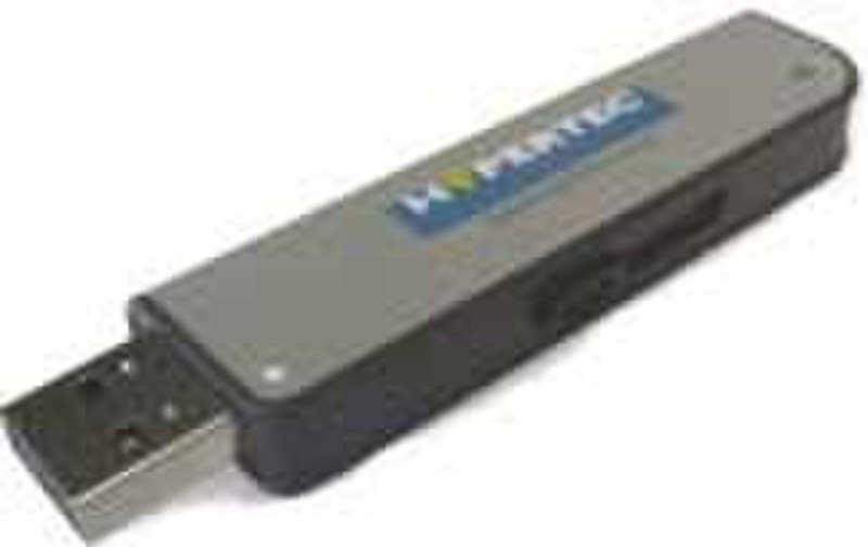 Hypertec 4GB USB 2.0 Slimline 4ГБ USB 2.0 Тип -A Черный, Серый USB флеш накопитель