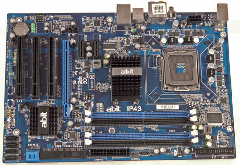 abit IP43 Socket T (LGA 775) ATX motherboard