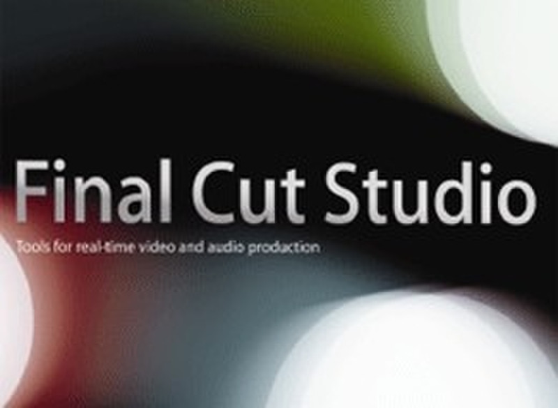 Apple Final Cut Studio 5.1 Document Set, FR French software manual
