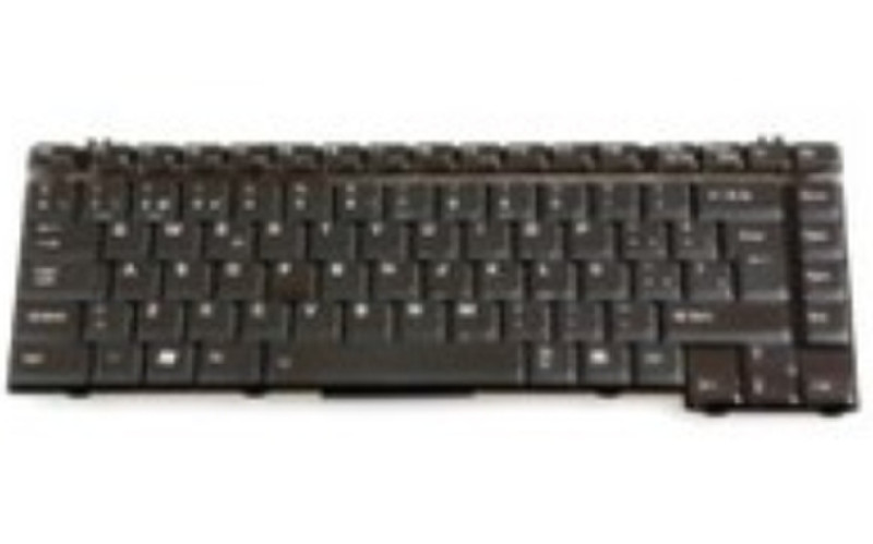 Toshiba P000463970 QWERTY Испанский Черный клавиатура