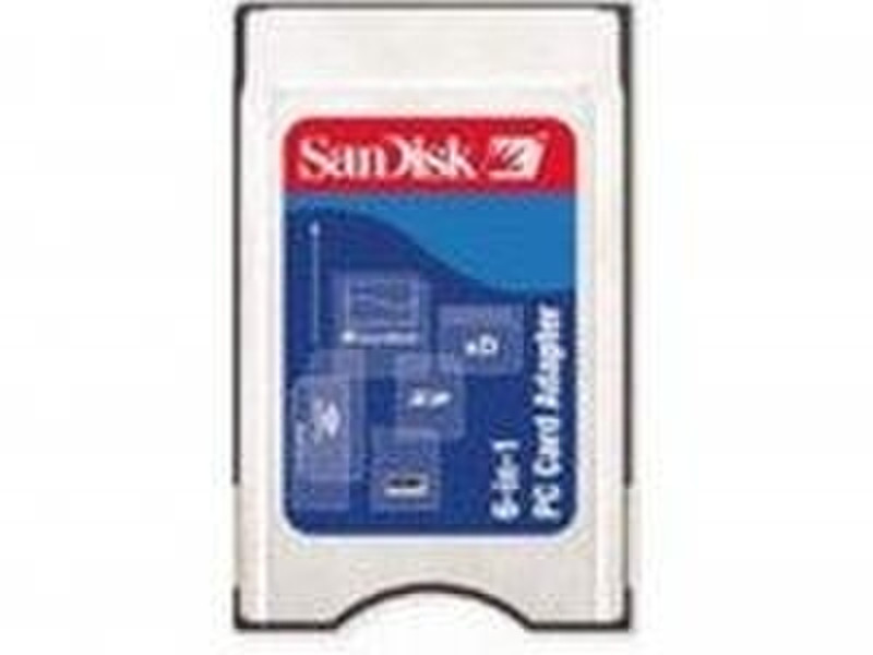 Sandisk 6-in-1 PC Card Adapter card reader