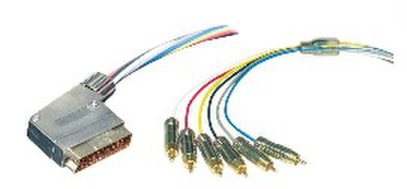 MCL MC757HQ/T-2M 2м 6 x RCA SCART (21-pin) адаптер для видео кабеля