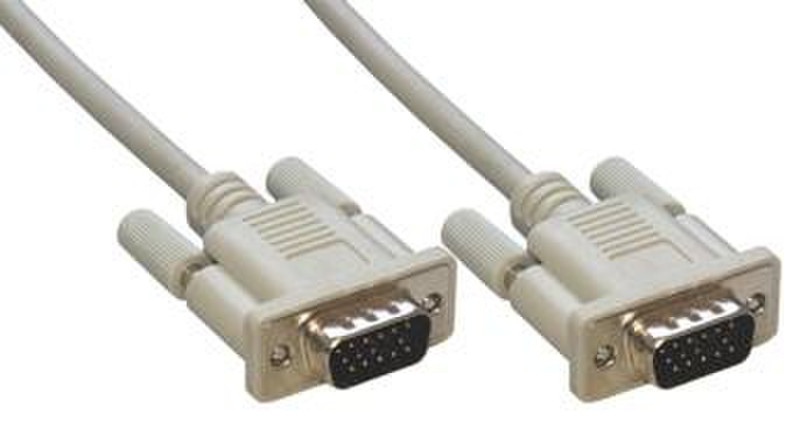 MCL MC340-15M 15m VGA (D-Sub) VGA (D-Sub) Beige VGA-Kabel