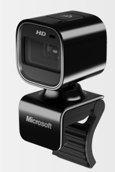 Microsoft LifeCam HD-6000 USB 2.0 Schwarz Webcam