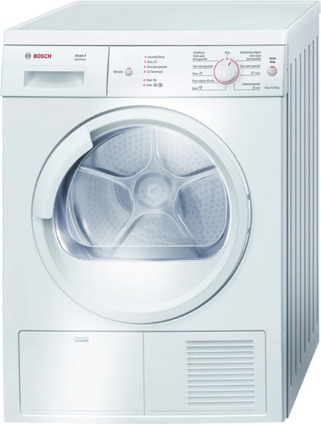 Bosch WTE86110EE freestanding Front-load 8kg White tumble dryer