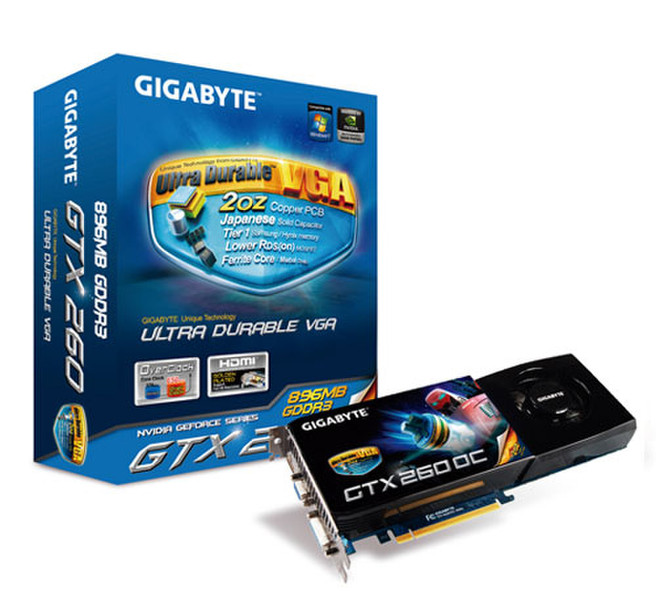 Gigabyte N260OC-896I GeForce GTX 260 GDDR3 Grafikkarte