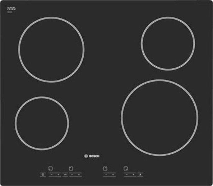 Bosch PKE611E14E Встроенный Ceramic hob Черный плита