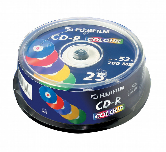 Fujifilm CD-R 700mb 52x 25-Spindle Color 700МБ 25шт