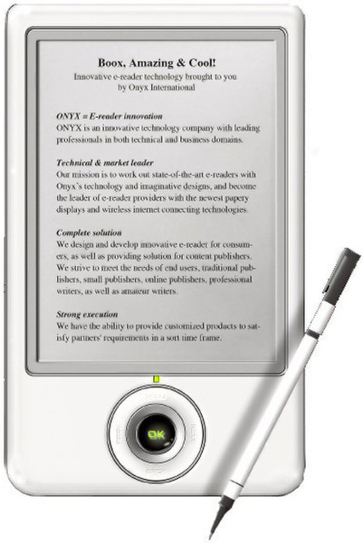 Onyx BOOX 60 6Zoll Touchscreen 0.5GB Weiß eBook-Reader