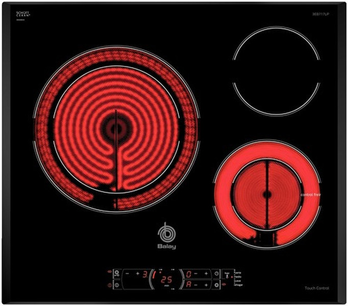 Balay 3EB717LP Встроенный Ceramic hob Черный плита