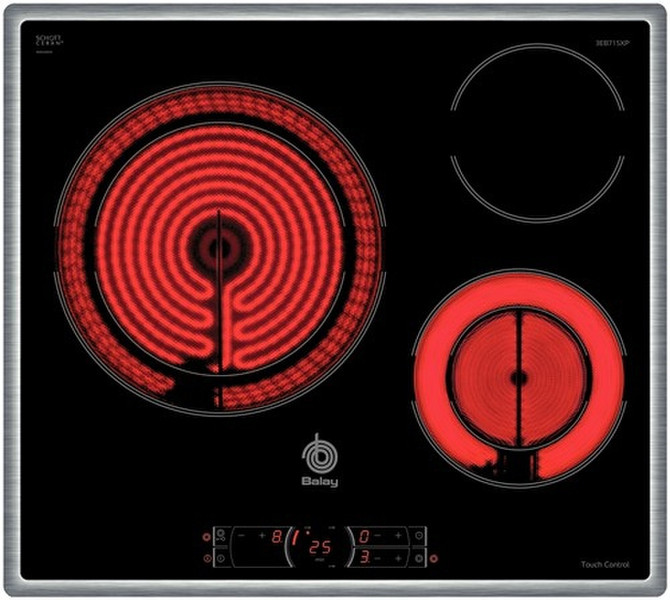 Balay 3EB715XP Eingebaut Ceramic hob Schwarz Kochfeld