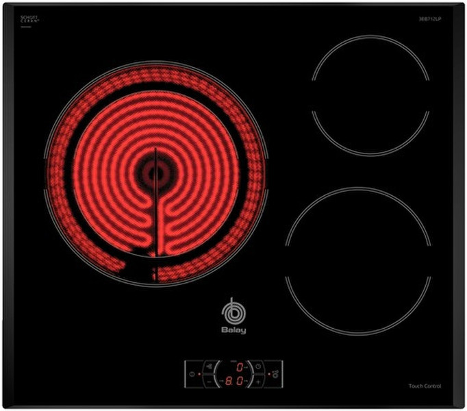 Balay 3EB712LP Eingebaut Ceramic hob Schwarz Kochfeld