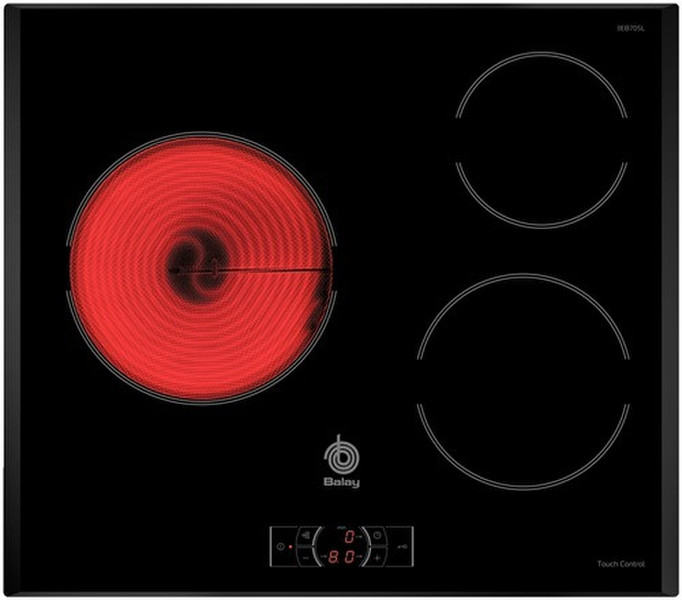 Balay 3EB705L built-in Ceramic Black hob