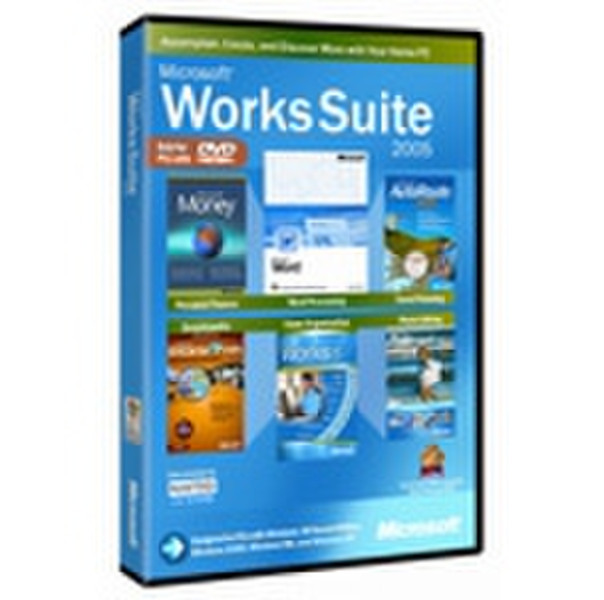 Microsoft Works Suite 2005, FR DVD 1пользов. FRE