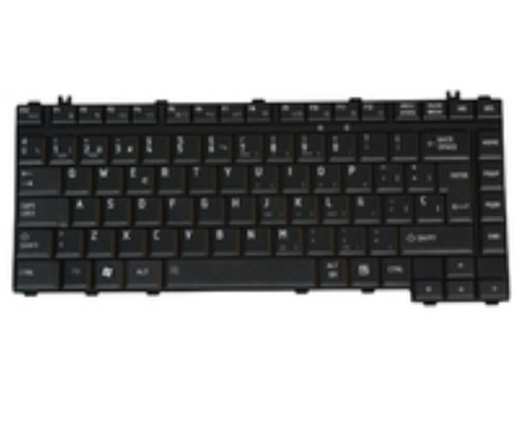 Toshiba V000130260 QWERTY Spanisch Schwarz Tastatur