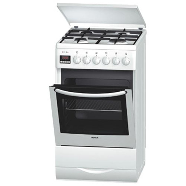 Bosch Gas Heater 50 cm, Multifunctional Oven Freestanding Gas hob White