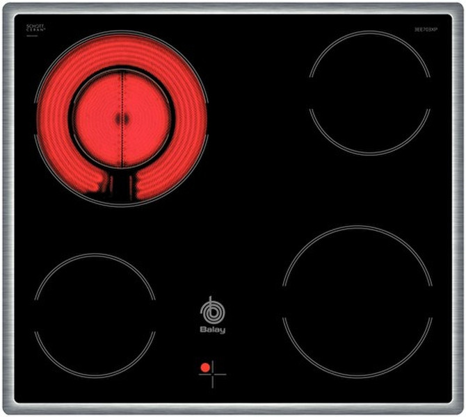 Balay 3EE703XP built-in Ceramic Black hob