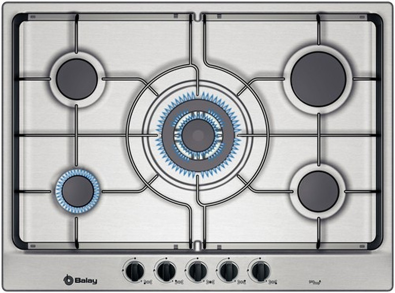 Balay 3ETX397B Встроенный Gas hob Нержавеющая сталь плита