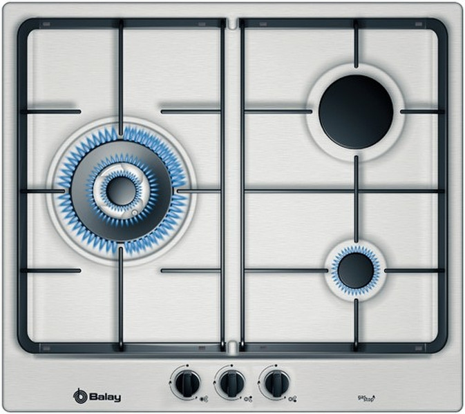 Balay 3ETX395BP Встроенный Gas hob Нержавеющая сталь плита