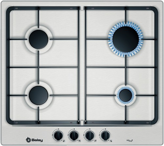 Balay 3ETX394BP Встроенный Gas hob Нержавеющая сталь плита