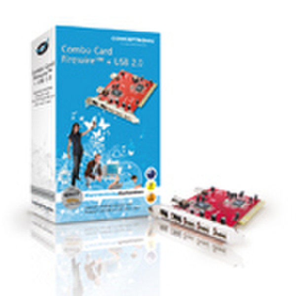 Conceptronic FireWire & USB 2.0 PCI -Karte Schnittstellenkarte/Adapter