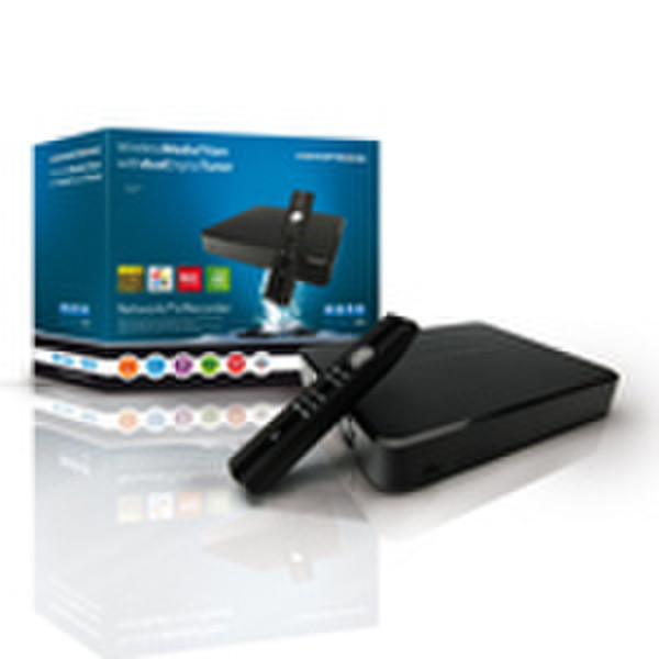 Conceptronic Wireless MediaTitan with Dual-DVB-T Tuner Digitaler Mediaplayer
