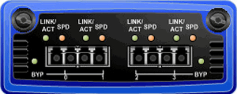 Juniper IDP-1GE-4SX-BYP Gigabit Ethernet модуль для сетевого свича