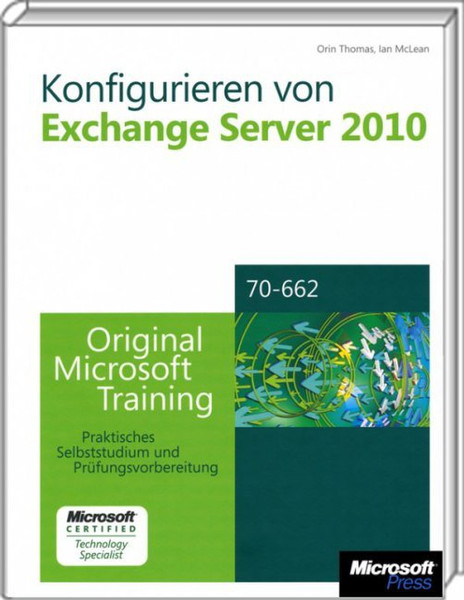 Microsoft Konfigurieren von Exchange Server 2010 880pages German software manual