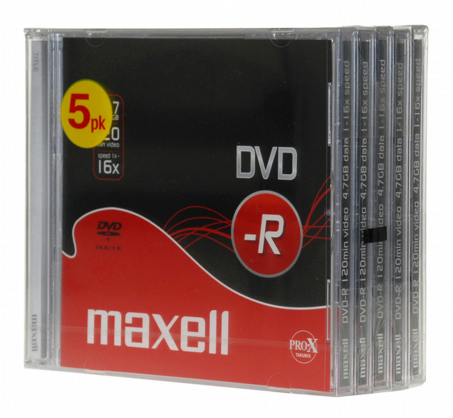 Maxell DVD-R Printable 4.7GB DVD-R 5Stück(e)