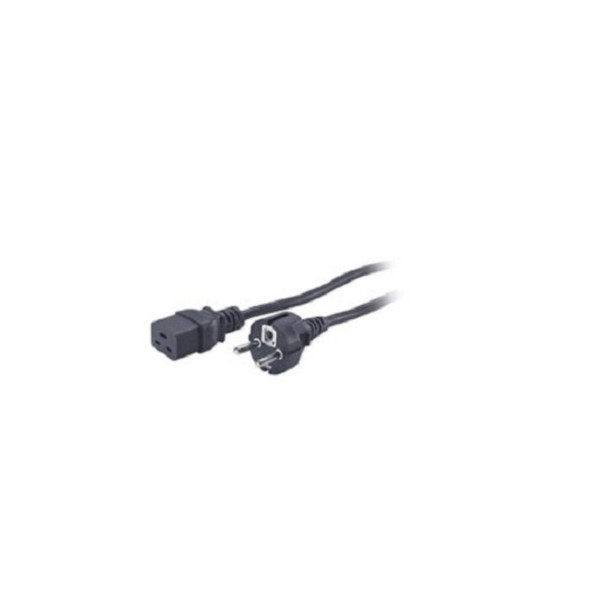 Juniper C19 - CEE 7/7 2.5m Power plug type E+F C19 coupler Black power cable