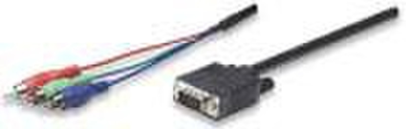 IC Intracom MANHATTAN 301107 1.8m VGA (D-Sub) 3 x RCA Black