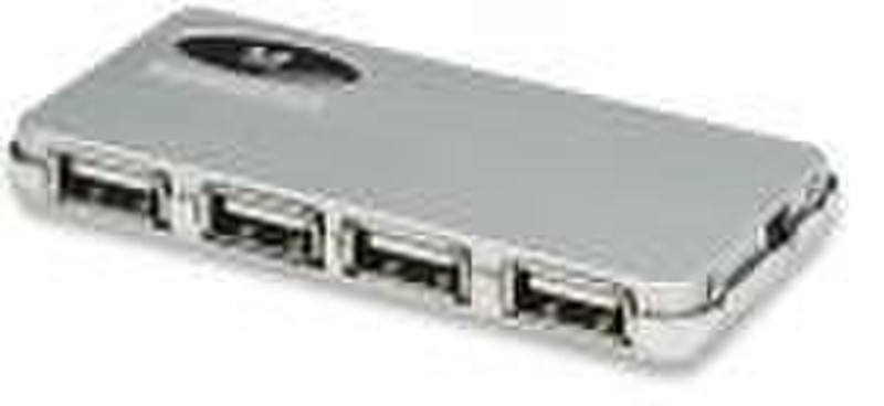 IC Intracom MANHATTAN Hi-Speed USB 2.0 Micro Hub 480Мбит/с Cеребряный хаб-разветвитель