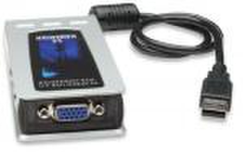 IC Intracom MANHATTAN Hi-Speed USB SVGA Converter USB 2.0 SVGA Schwarz, Silber Kabelschnittstellen-/adapter