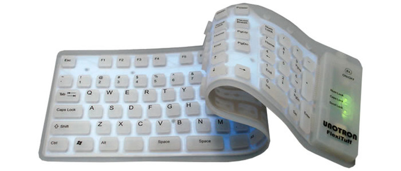 Unotron FTB10 USB QWERTY Grau Tastatur