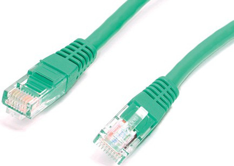 Cables Direct 10m CAT-5e 10m Green networking cable