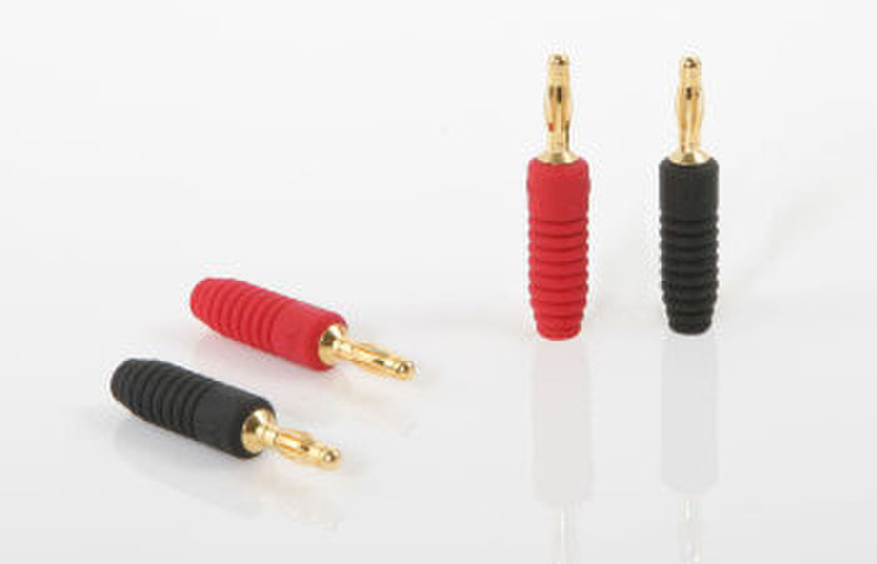 Monster Cable Twist Crimp® small Банан Черный, Красный коннектор
