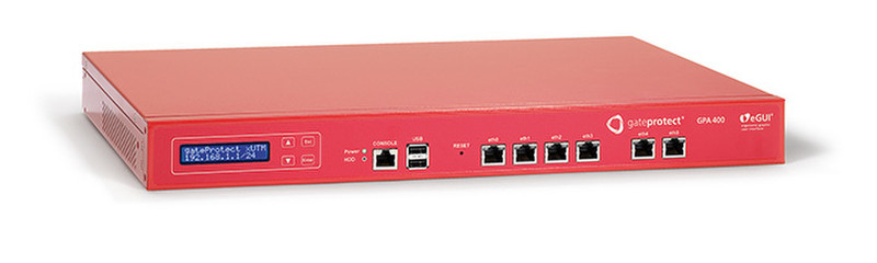 GateProtect GPA 400 1U 1400Mbit/s hardware firewall
