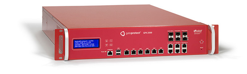 GateProtect GPZ 2500 2U 9000Mbit/s Firewall (Hardware)