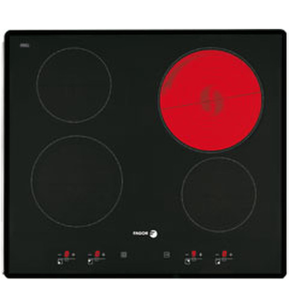 Fagor 2VFT-400AS Встроенный Ceramic hob Черный плита