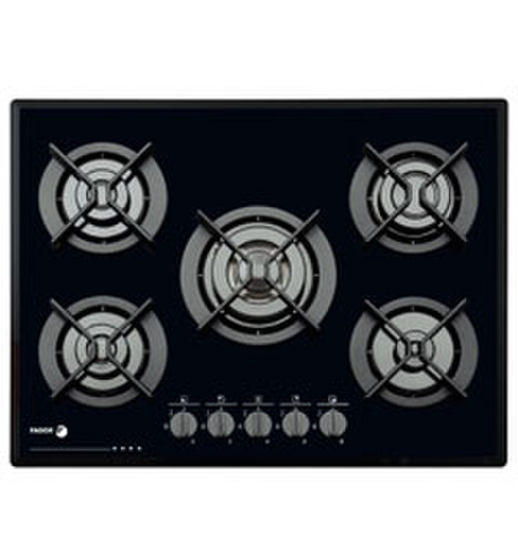 Fagor 6CFI-5GLST/NAT built-in Gas hob Black hob