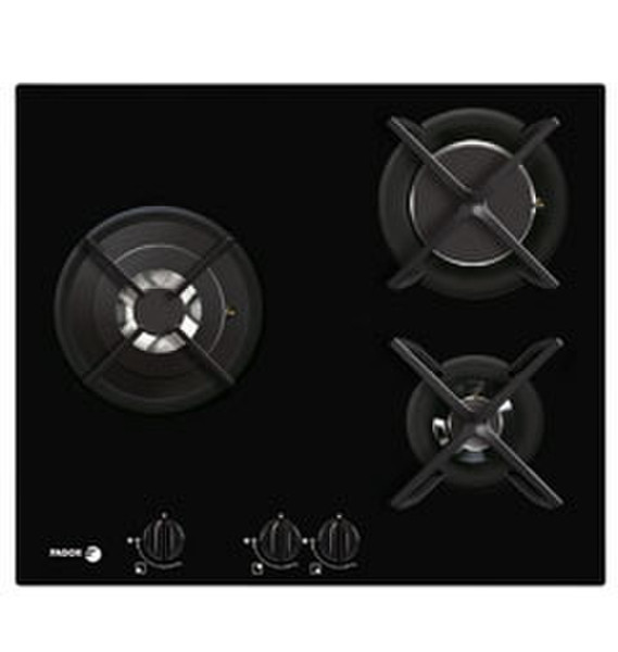 Fagor CFI-3GLSTA/NAT Встроенный Gas hob Черный плита